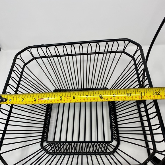 Black Metal Fruit Basket with Hook - Picture 9 of 10